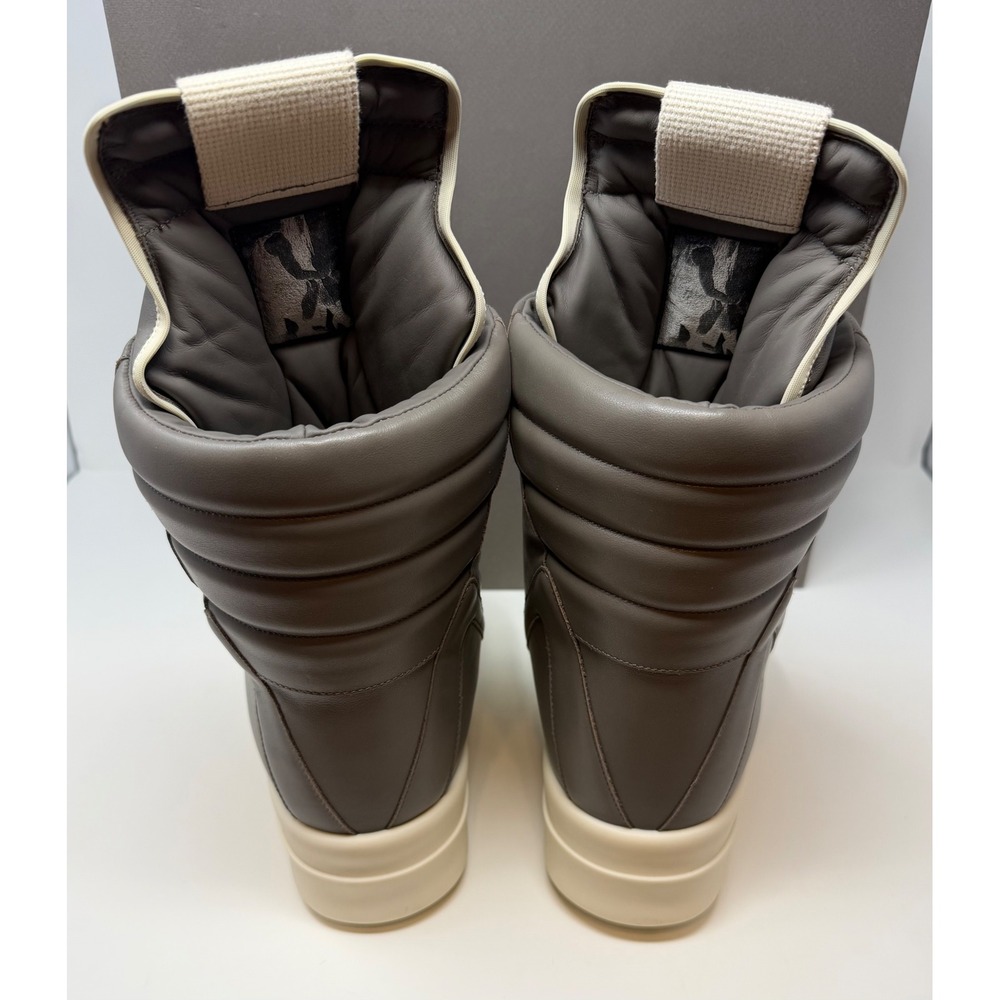 Rick Owens Runway Mega Geobasket High Sneaker Grey Size 7 US 40 EU - Picture 3 of 10